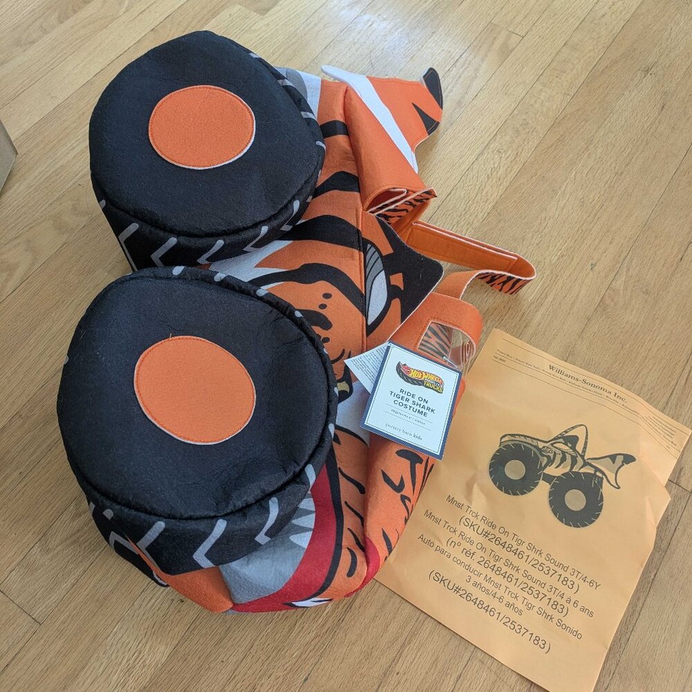 Hot Wheels™ Monster Trucks Tiger Shark Ride-On Costume with Sound - Picture 10 of 10
